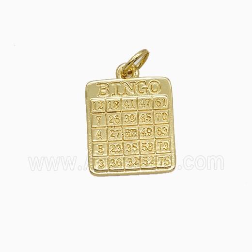 Copper Pendant, Platinum Plated