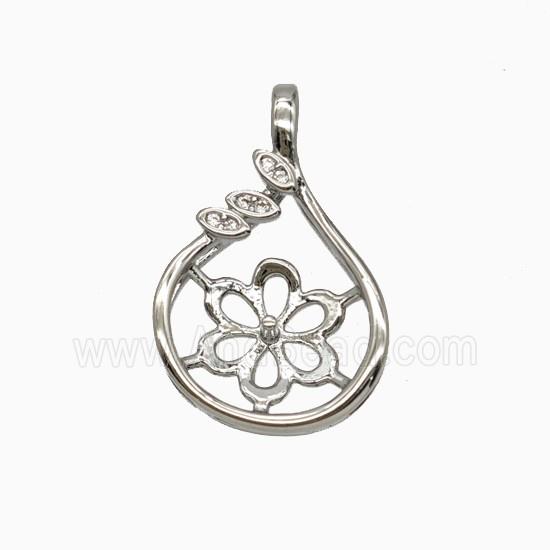 Copper Pendant, Platinum Plated