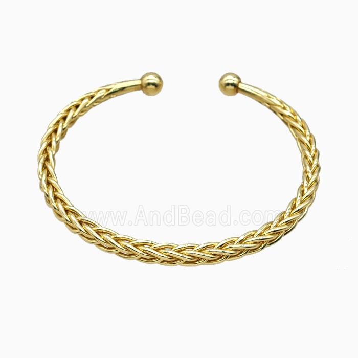 Copper Bangle Gold Plated