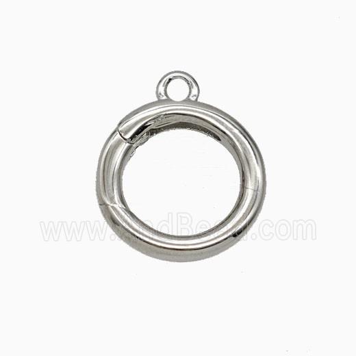 Copper Carabiner Clasp Platinum Plated