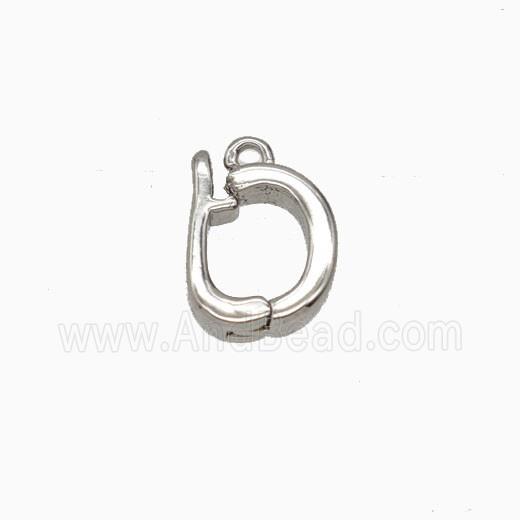 Copper Clasp Platinum Plated