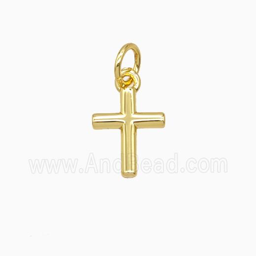 Copper Cross Pendant Gold Plated