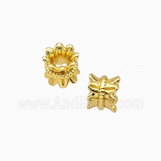 Copper Beadcaps Double Gold Plated