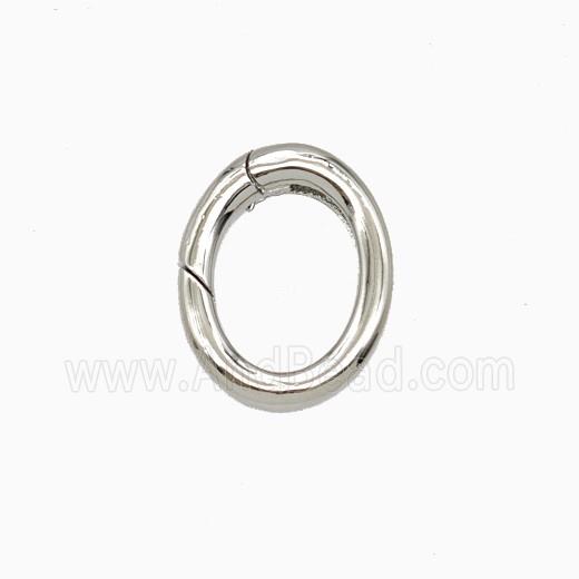 Copper Carabiner Clasp Platinum Plated