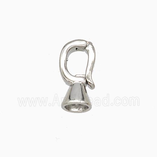 Copper Clasp Platinum Plated
