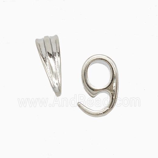 Copper Clasp Platinum Plated