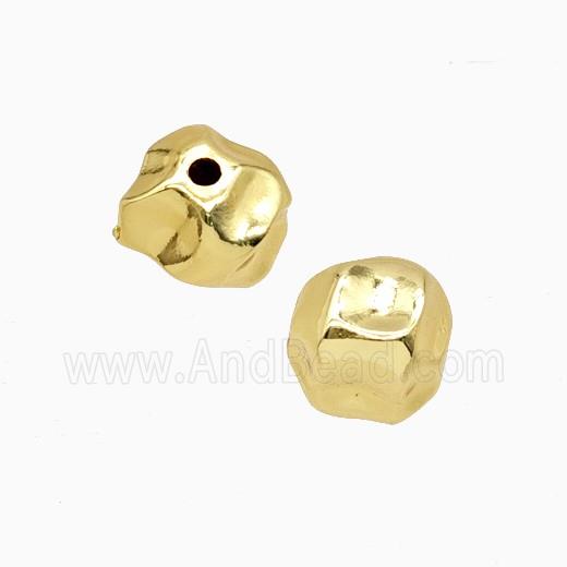 Copper Beads Freeform Gold Plated