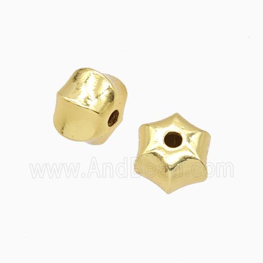 Copper Pumpkin Beads Gold Plated