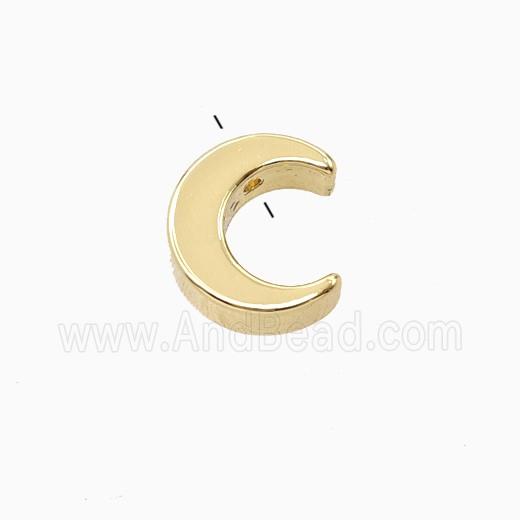 Copper Moon Beads Gold Plated