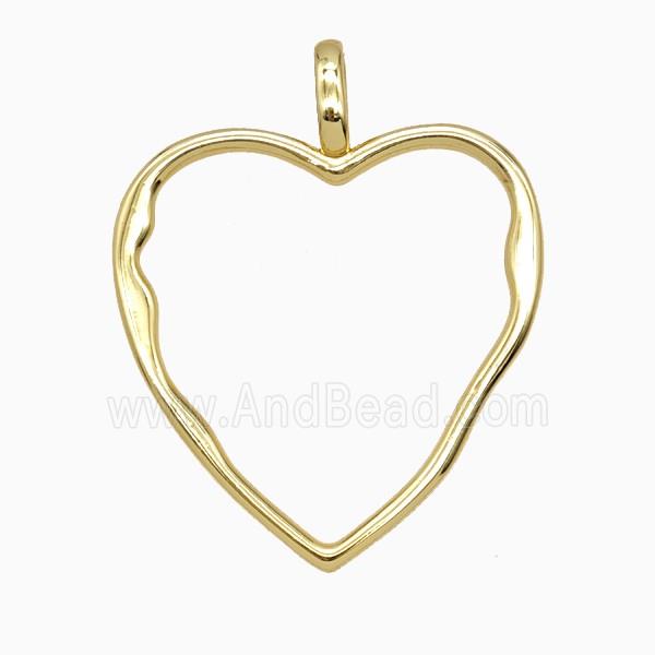 Copper Heart Pendant Gold Plated