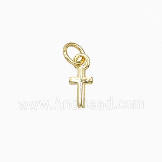 Copper Cross Pendant Gold Plated