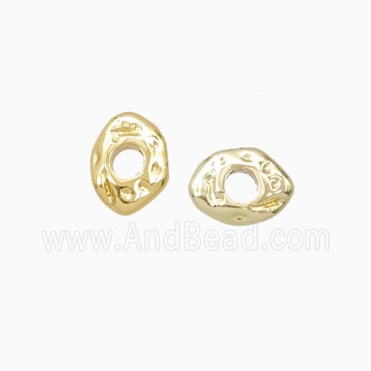 Copper Eye Beads Gold Plated