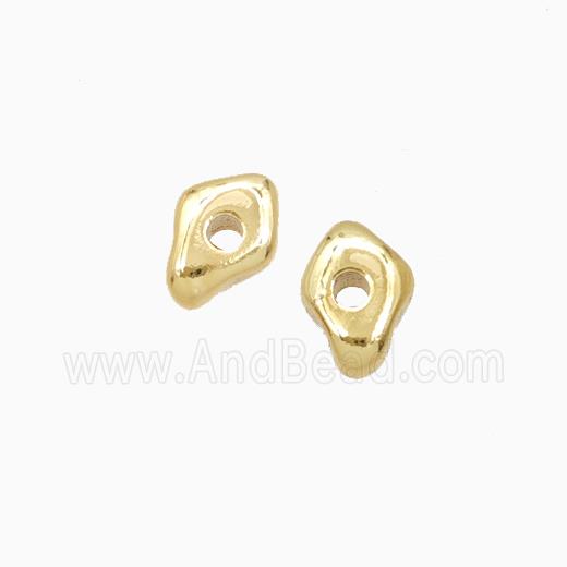 Copper Eye Beads Gold Plated