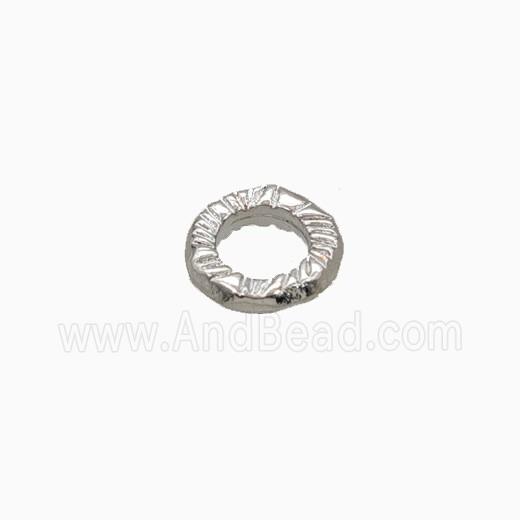 Copper JumpRings Closed Platinum Plated