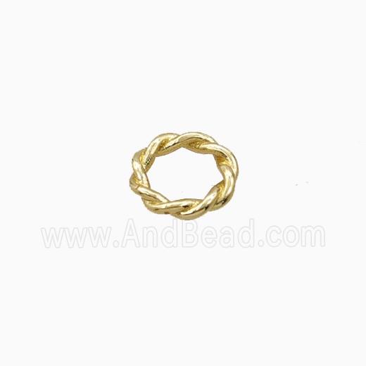 Copper JumpRings Closed Gold Plated
