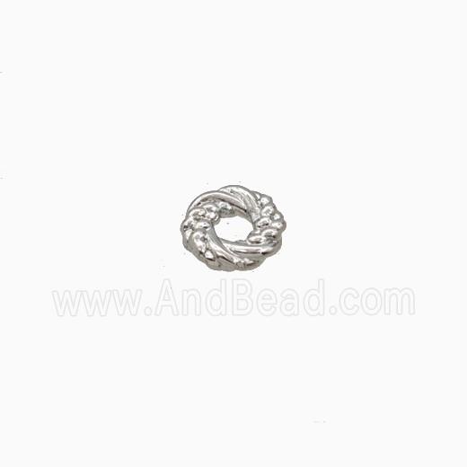 Copper Rings Spacer Beads Platinum Plated