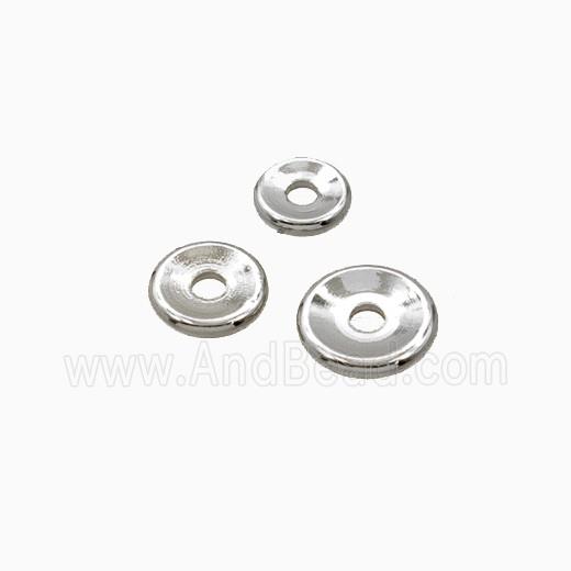 Copper Heishi Beads Platinum Plated