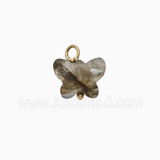 Labradorite Butterfly Pendant