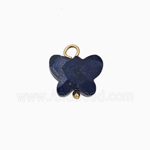 Blue Lapis Lazuli Butterfly Pendant