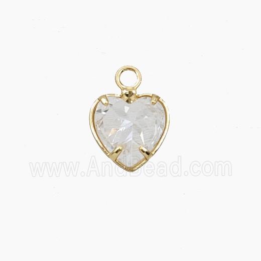 Cubic Zirconia Heart Pendant