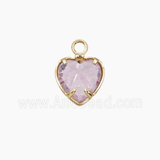 Cubic Zirconia Heart Pendant