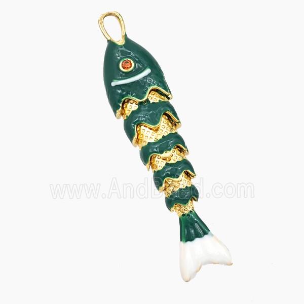 Copper Pendant Pave Zircon, Gold Plated