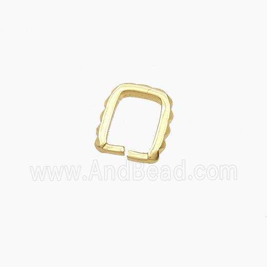 Copper Clip Earrings Gold Plated