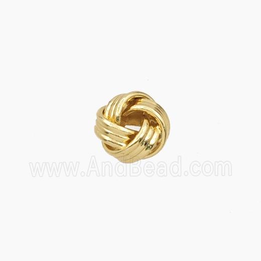 Copper Knot Beads Mobius Gold Plated