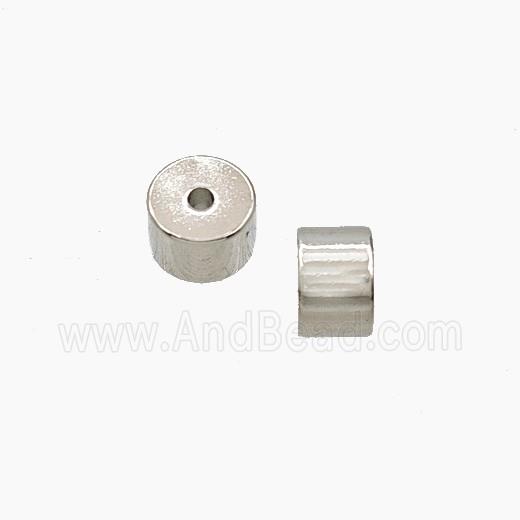 Copper Column Beads Platinum Plated