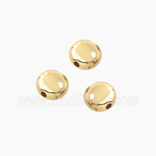 Copper Button Beads Gold Plated