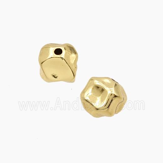 Copper Beads Freeform Gold Plated