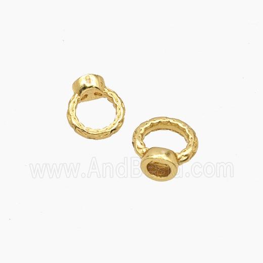 Copper Rings Bail Gold Plated