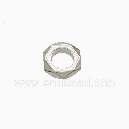 Copper Rings Beads Platinum Plated