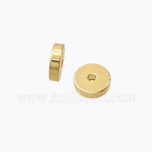 Copper Heishi Spacer Beads Gold Plated