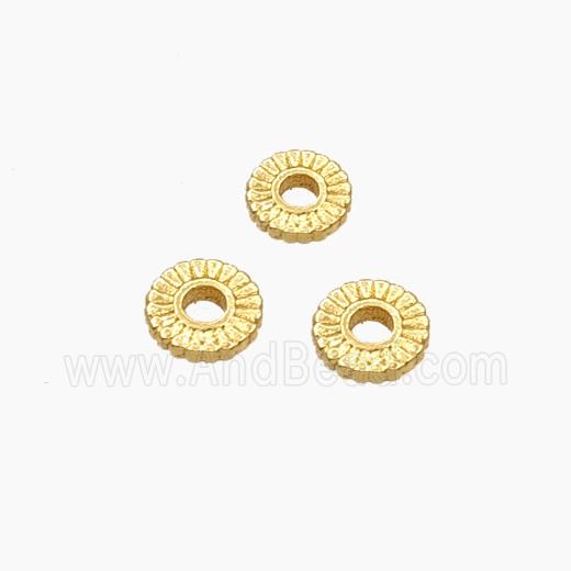 Copper Heishi Spacer Beads Gold Plated