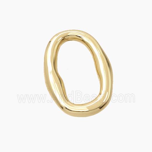 Copper Oval Connector Gold Plated