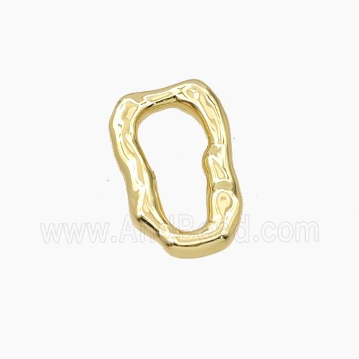 Copper Oval Connector Gold Plated