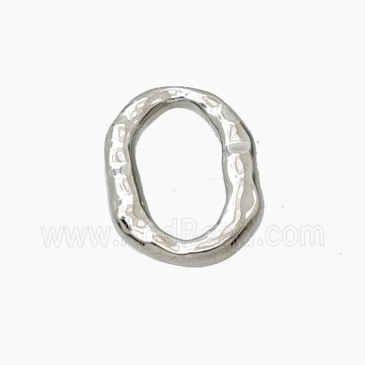 Copper Oval Connector Platinum Plated
