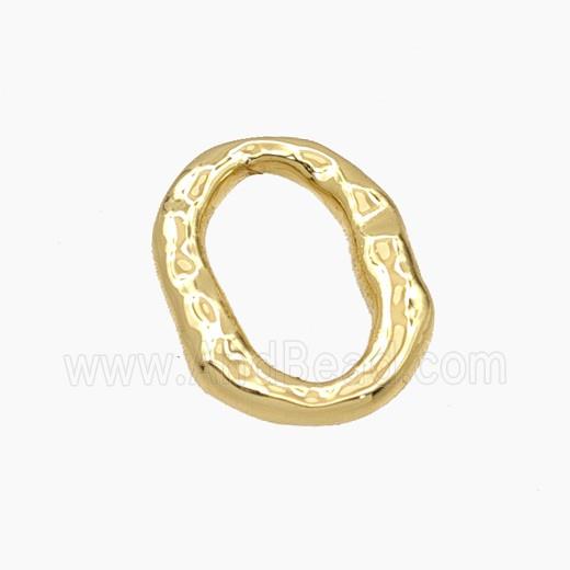 Copper Oval Connector Gold Plated