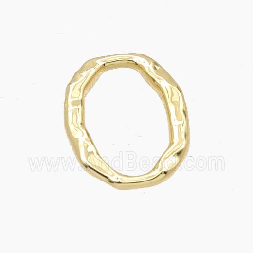 Copper Oval Connector Gold Plated