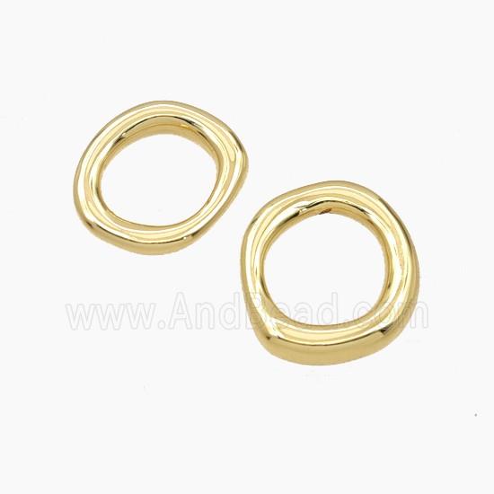Copper Oval Connector Gold Plated