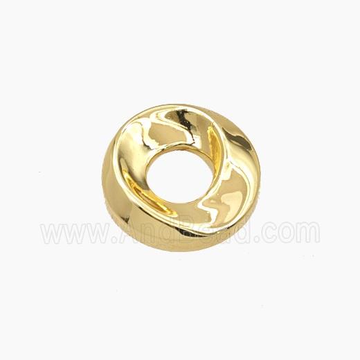 Copper Circle Beads Gold Plated