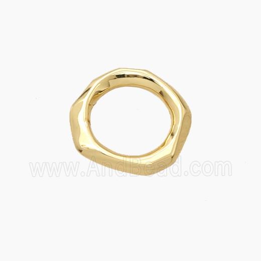 Copper Circle Connector Gold Plated