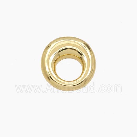 Copper Circle Beads Gold Plated