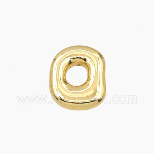 Copper Circle Beads Gold Plated