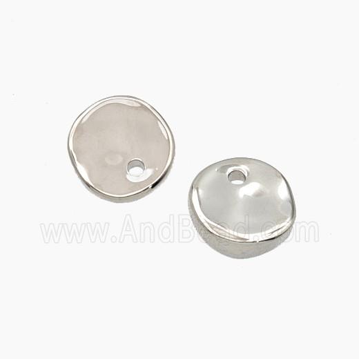 Copper Coin Pendant Platinum Plated