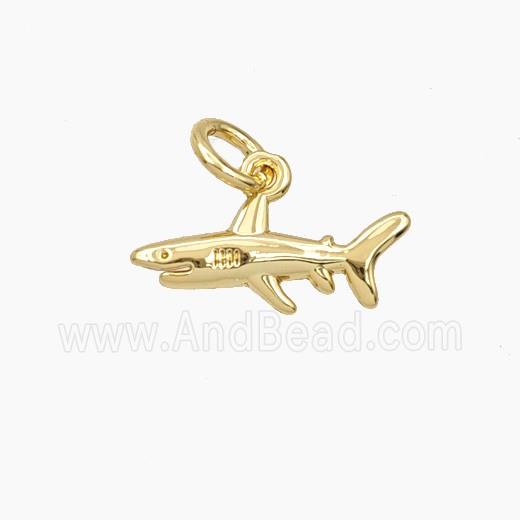 Copper Shark Pendant Gold Plated