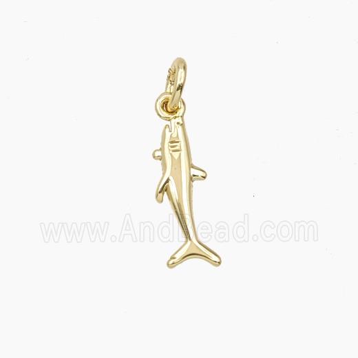 Copper Shark Pendant Gold Plated