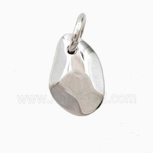 Copper Pendant Pave Zircon, Gold Plated