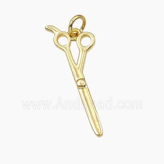 Copper Pendant Pave Zircon, Gold Plated